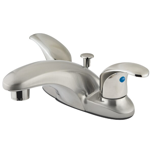 4" Centerset Bathroom Faucet, Brushed Nickel